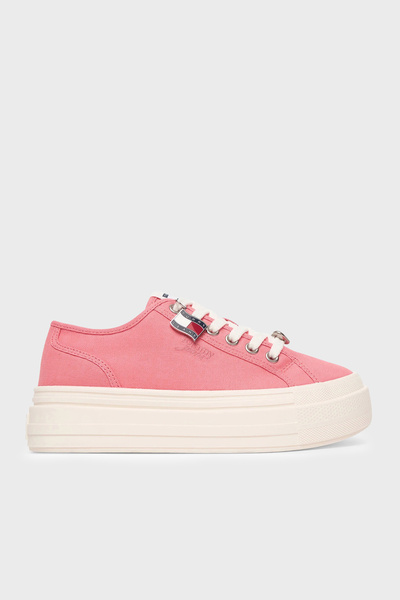 Tommy Jeans Kanvas Platformlu Süslemeli Sneaker Ayakkabı AYAKKABI EN0EN02959 TI5