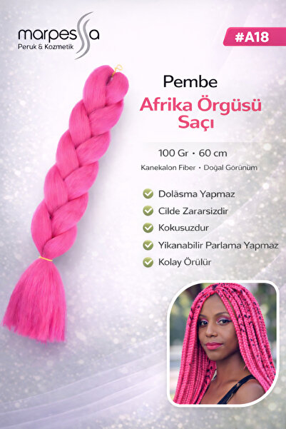 Marpessa Afrika Örgüsü Rasta Ve Box Braid Için Sentetik Saç 100gr