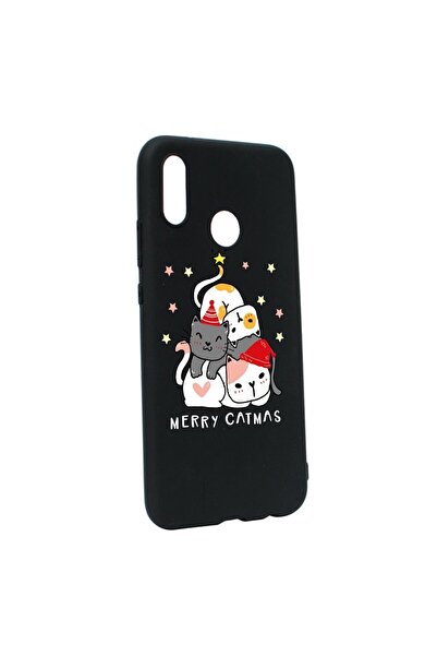 bestcase Husa Silicon Compatibila Cu Huawei P20 Lite, Merry Catmas, rezistent...