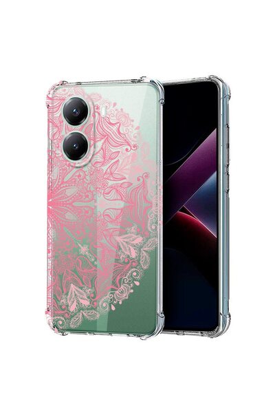 bestcase ¬Æ Husa compatibila Poco X7 Pro 5G, Anti Shock 1.5MM, Lace Pink, Pro...