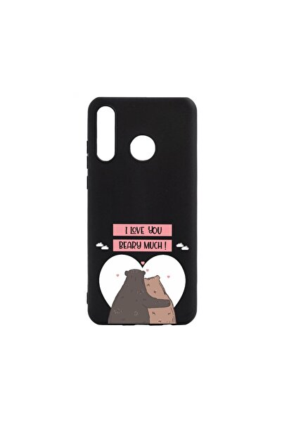bestcase Husa Silicon Compatibila Cu Huawei P30 Lite, I Love U Beary Much!, r...
