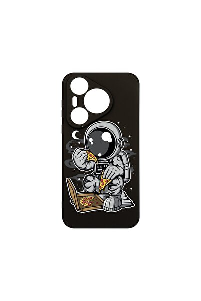 bestcase Премиум силиконов калъф, съвместим с Huawei Pura 70 Pro, Астронавтск...