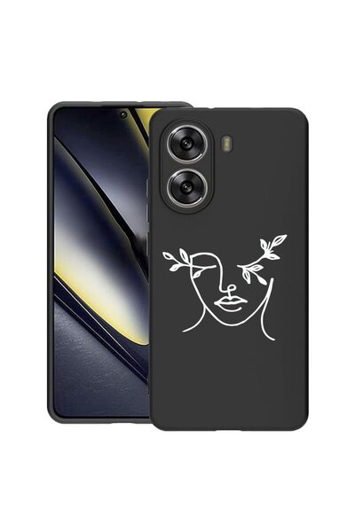 bestcase Husă pentru Poco X7 Pro 5G, Woman Abstract, Silicon subțire de 0.8MM...