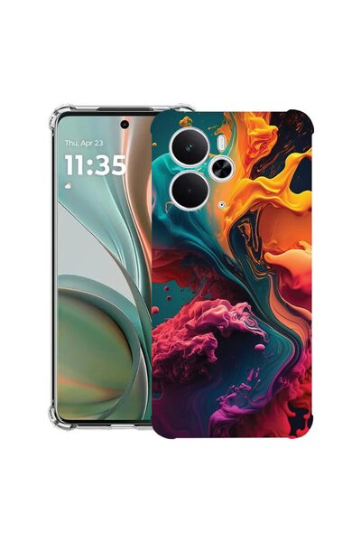 bestcase Husa Αντικραδασμική Συμβατή με Poco M7 Pro 5G, με Σχέδιο Υγρών Χρωμά...