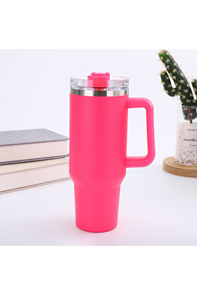 Choice rose red 40oz Stainless Steel Insulated Car Mug Large Capacity Portabl...
