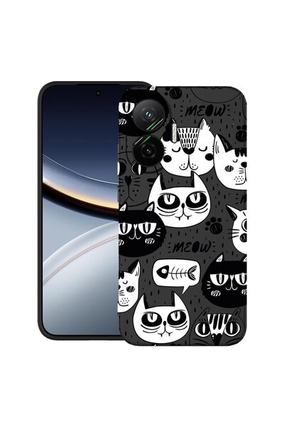 bestcase Θήκη για Poco F7 με σχέδιο Cool Cats, TPU Ματ Εξαιρετικά Λεπτή, 2052...