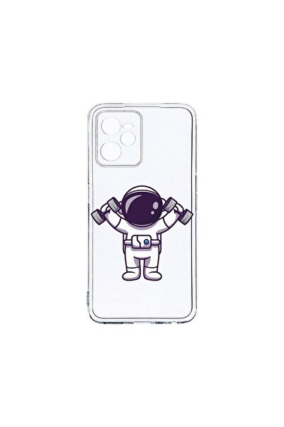 bestcase Διαφανής Θήκη Σιλικόνης 2MM, Συμβατή με Realme C35, Astronaut Gym, Α...