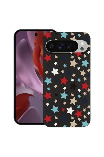 bestcase ¬Æ Husa pentru Google Pixel 9 Pro XL, Stars, Slim Silicon 0.8MM, Ant...