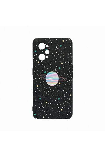 bestcase Силиконов калъф, съвместим с Realme GT Neo 3T, Вселена, Планети, Уст...