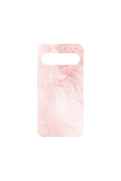 bestcase Husa Antișoc 1.5MM, Compatibilă cu Google Pixel 9 Pro, Marmură Roz P...