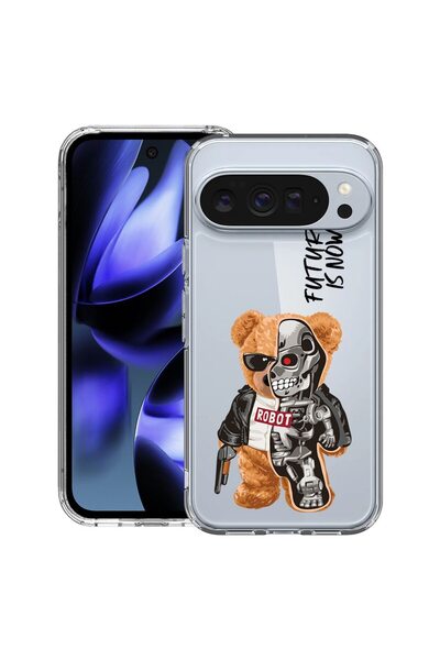 bestcase ¬Æ Husa pentru Google Pixel 10 / Pixel 10 Pro cu Design Half Robot H...