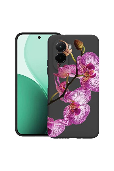 bestcase ¬Æ Husa TPU Ultra Slim Compatibila cu Poco M7, Floral - Pink Orchid,...