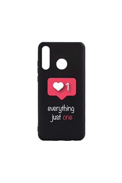 bestcase Θήκη σιλικόνης συμβατή με Huawei P30 Lite, Ειδοποίηση αγάπης, ανθεκτ...
