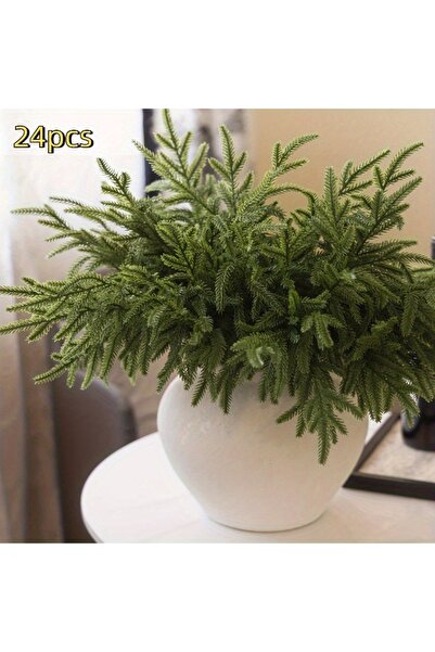 Choice1 24pcs 24/12pcs Artificial Cedar Sprigs - Perfect for Christmas & Wint...