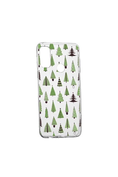 bestcase Husa Silicon Compatibila Cu Alcatel 3X 2020, Christmas Tree Shapes, ...