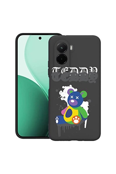 bestcase Υπέρλεπτη Θήκη TPU Συμβατή με Poco M7, με σχέδιο αρκουδάκι σε παστέλ...