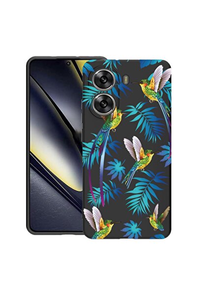 bestcase Калъф за Poco X7 Pro 5G, Див тропически, Тънък силиконов 0.8ММ, Удар...