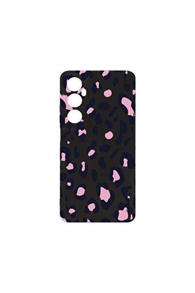 bestcase Θήκη Σιλικόνης Λεπτή 0.8MM, Συμβατή με Realme C65, Ροζ Σχέδιο Λεοπάρ...