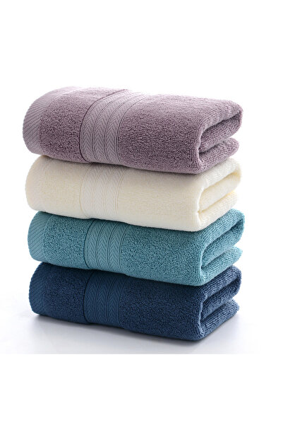 Choice Mixed colors 4pcs 1/4 Pack Soft Cotton Towel Set (35x75cm), Space-Them...