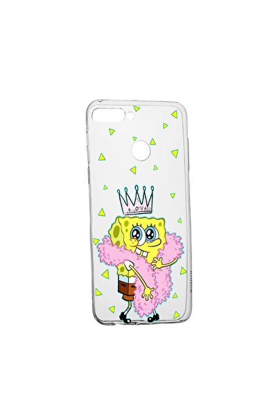 bestcase Husa de protectie SpondeBob, pentru Huawei Y6 Prime 2018, rezistenta...