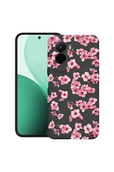 bestcase ¬Æ Husa TPU Ultra Slim Compatibila cu Poco M7, Floral - Aesthetic Pi...