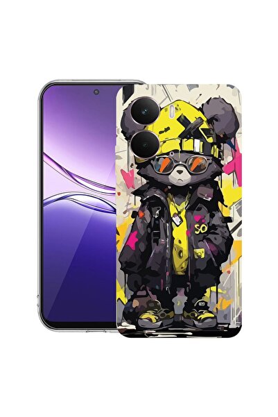 bestcase ¬Æ Husa pentru Realme P3 cu Design Teddy Bear Pastel colors, Clear S...