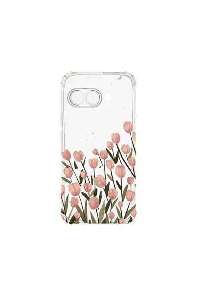bestcase Противоударен калъф, съвместим с Google Pixel 9a, Флорален - Пастеле...