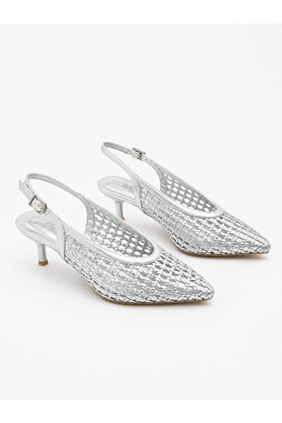 KARVENSHOES Knitted Stiletto Silver Color 72