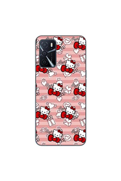 OEM Husa compatibila cu Oppo A16 Silicon Gel Tpu Model Hello Kitty Roz Pattern