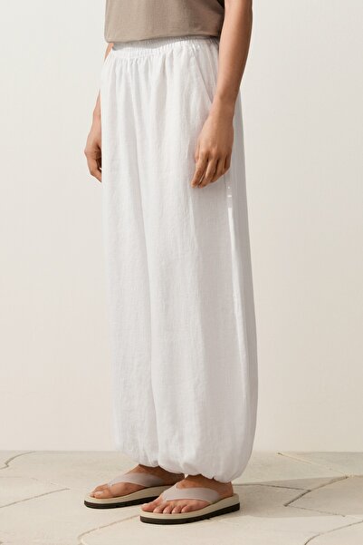 Oysho %100 keten bloomer pantolon