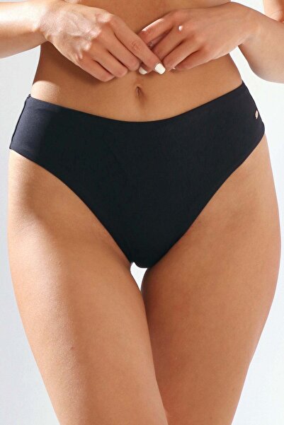 Piera Brazilian high waisted swimsuit briefs EASY BLACK DS680