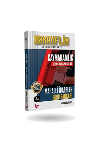 Kaymakamlık Mahalli İdareler Çıkmış Sorular 2. Baskı