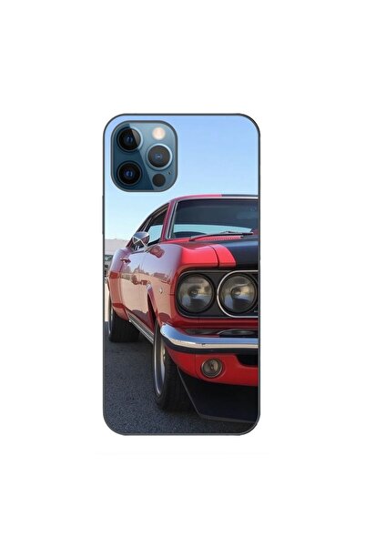 OEM Калъф, съвместим с Apple iPhone 12 Pro Max, силиконов гел TPU модел, Черв...