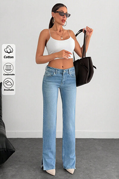 XRAY JEANS Women's Jean Wide Leg Blue Palazzo Jeans