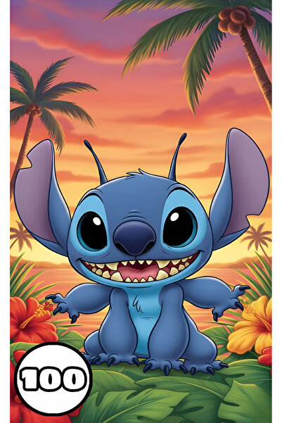 Disney Книжка за оцветяване, 100 илюстрации на Лило и Стич, А4