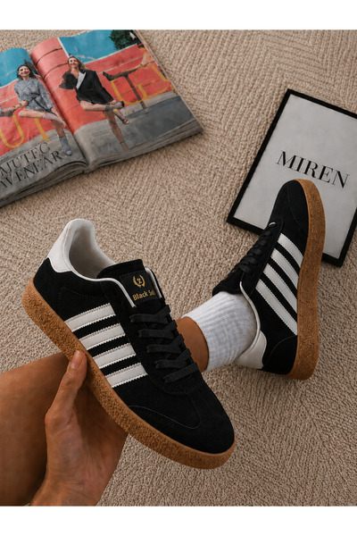 Black Sea Kadın Retro Sneaker Süet Günlük Spor Ayakkabı