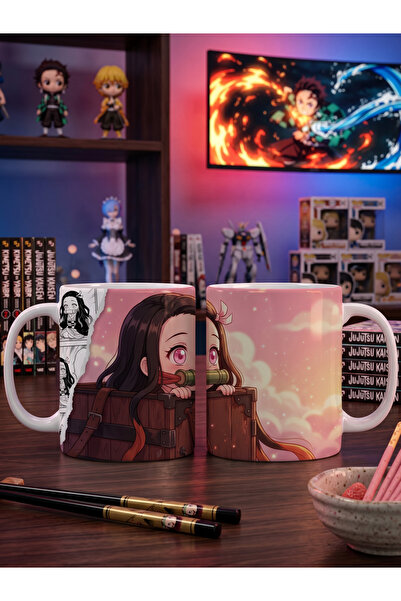 Vulpes Demon Slayer Nezuko Kamado Tasarımlı Kupa Bardak-No 2