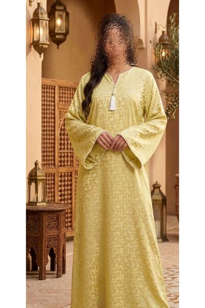 ISHRAQAT AL-AMAL A Long, Elegant Robe with a Quiet, Luxurious Oriental Touch,...