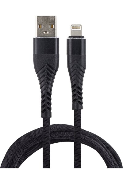 Libox Kabel USB-lightning 1m wzmacniany czarny 1m LB0154