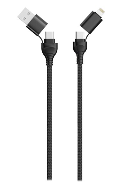 ACV Cablu de încărcare 2GO USB / Type C 4 în 1 USB A, Lightning. 1,2m sw