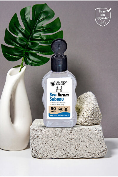 Umreci Anne 4 Adet (50ml) Sıvı İhram Sabunu (Kokusuz ve Alkolsüz) Hac ve Umre...