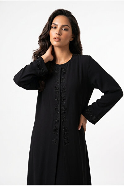 almasa alswda Abaya Trend Blazer Wrap Style Suitable for All Seasons