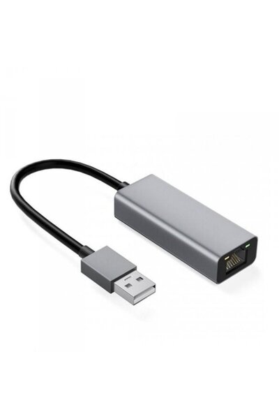 İbox Cablu adaptor IAARJ RJ45 la USB Tip-A 10/100/1000 Mb/s din aluminiu