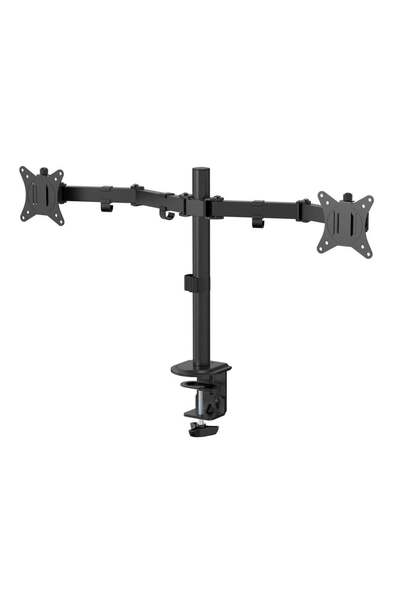 eSTUFF Suport de birou pentru două monitoare, cu eliberare rapidă, VESA 75x75...