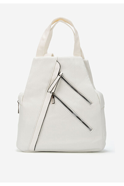 B T Shoes Rucsac dama Zelenia alb