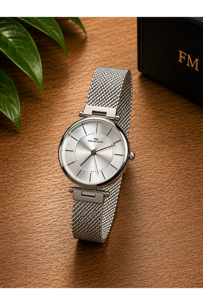 Formotion Hasır Kadın Kol Saati Ayarlanabilir Kordon Gümüş T01005A
