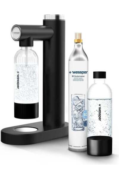 Wessper Aerator de apă AQUAFRIZZ + butelie CO2 neagră