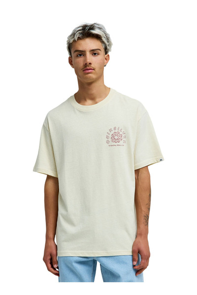Quiksilver CURVE PALM Bej Erkek T-Shirt
