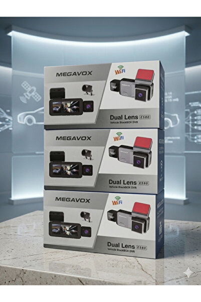 megavox ES-80 3.39" DVR Araç İçi Kamerası Lcd Ekranlı Gece Görüşlü 3 Kameralı...