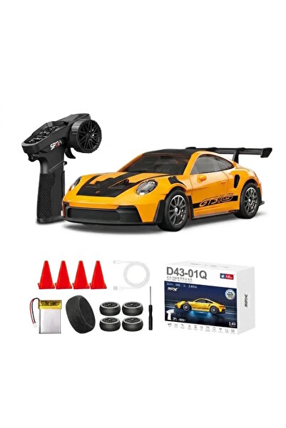 shop Hstar 1:43 Profesyonel Mini Drift RC Araba 911 4WD 15 KM/H Hız Metal Ala...